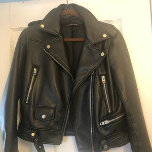 Zara Basic Leather Jacket